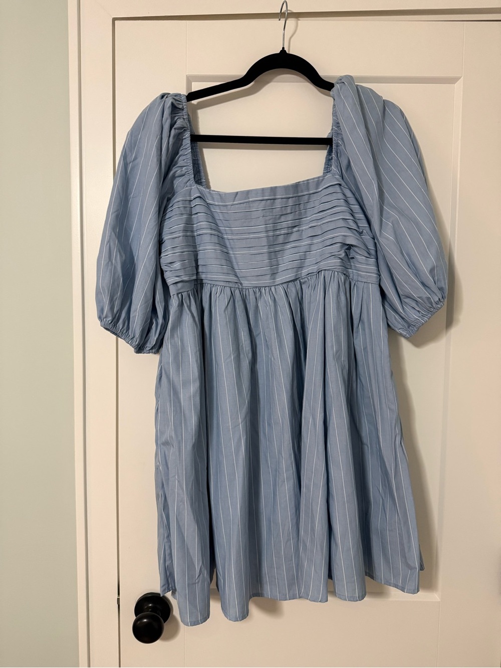 Abercrombie Emerson Poplin Puff Sleeve Mini Dress